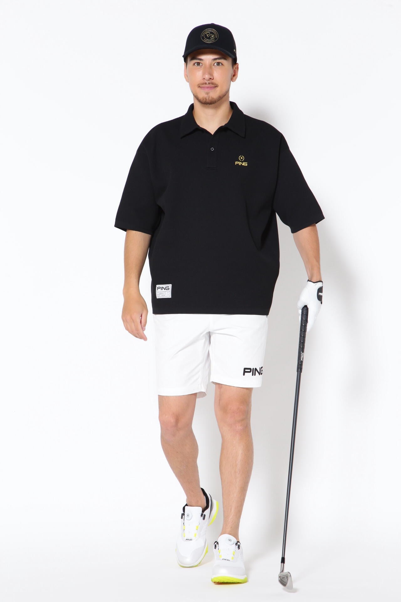 新品未使用　PING ドライミックス　ポロシャツ　ショートパンツ　セットアップ joker（ジョーカー） セットアップ メンズ ポロシャツ ハーフパンツ