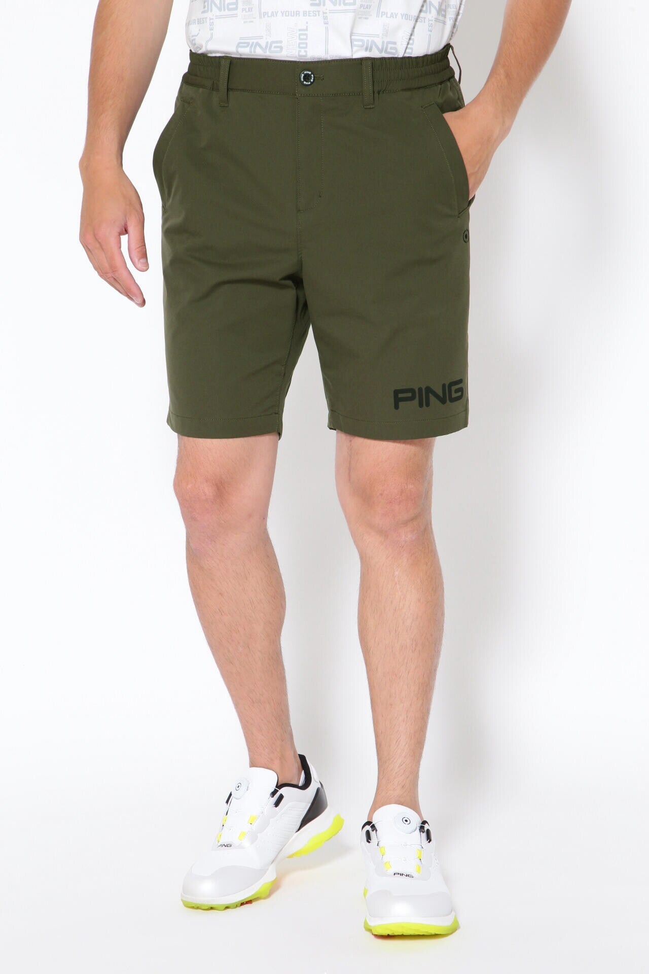 PING APPAREL】2WAYストレッチ 吸水速乾 UV ショートパンツ (MENS