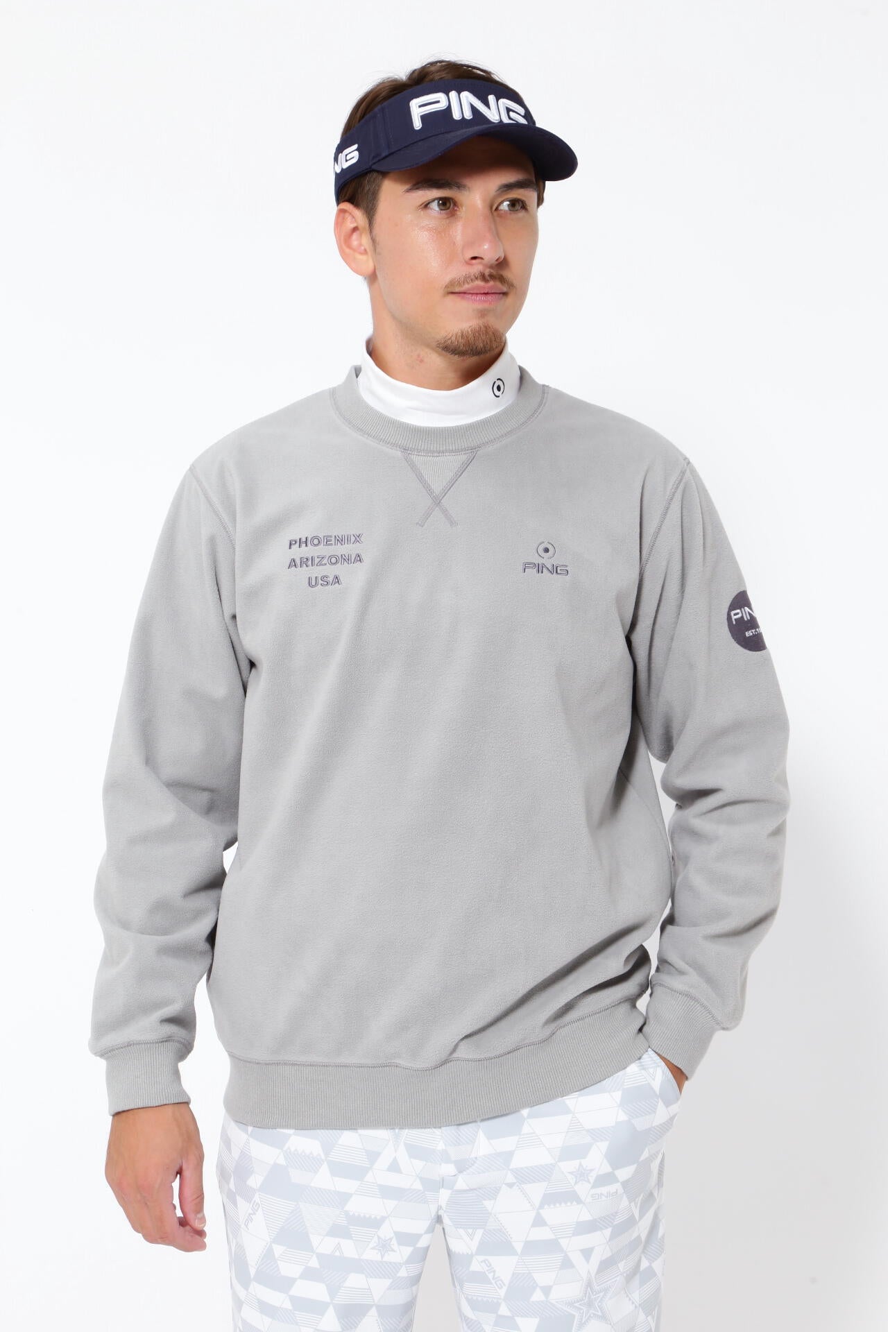 PING APPAREL】リサイクルフリースプルオーバー ＜NATIVE＞ (MENS