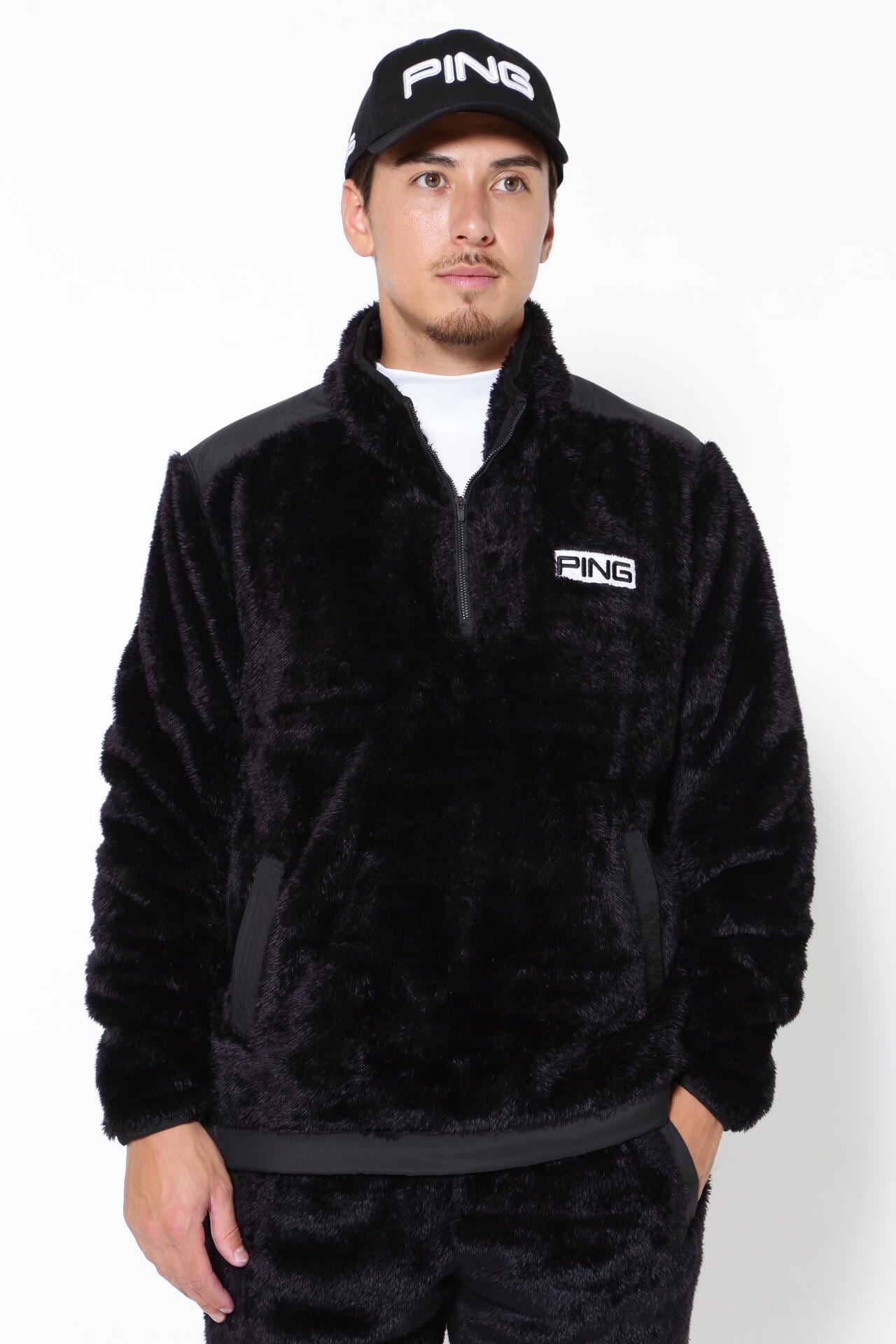 PING APPAREL】ボアフリースハーフジッププルオーバー ＜PERFORMANCE