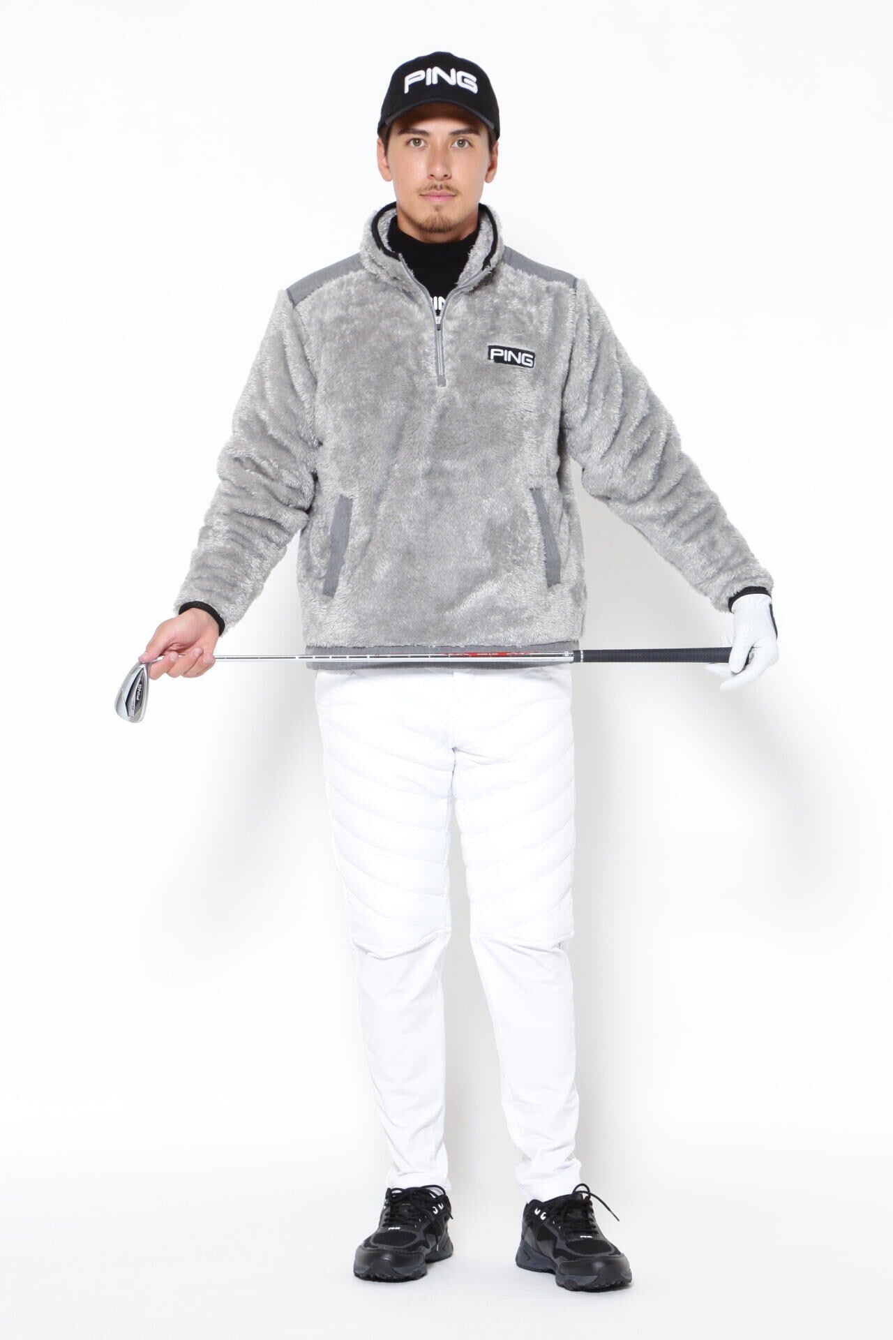 PING APPAREL】ボアフリースハーフジッププルオーバー ＜PERFORMANCE