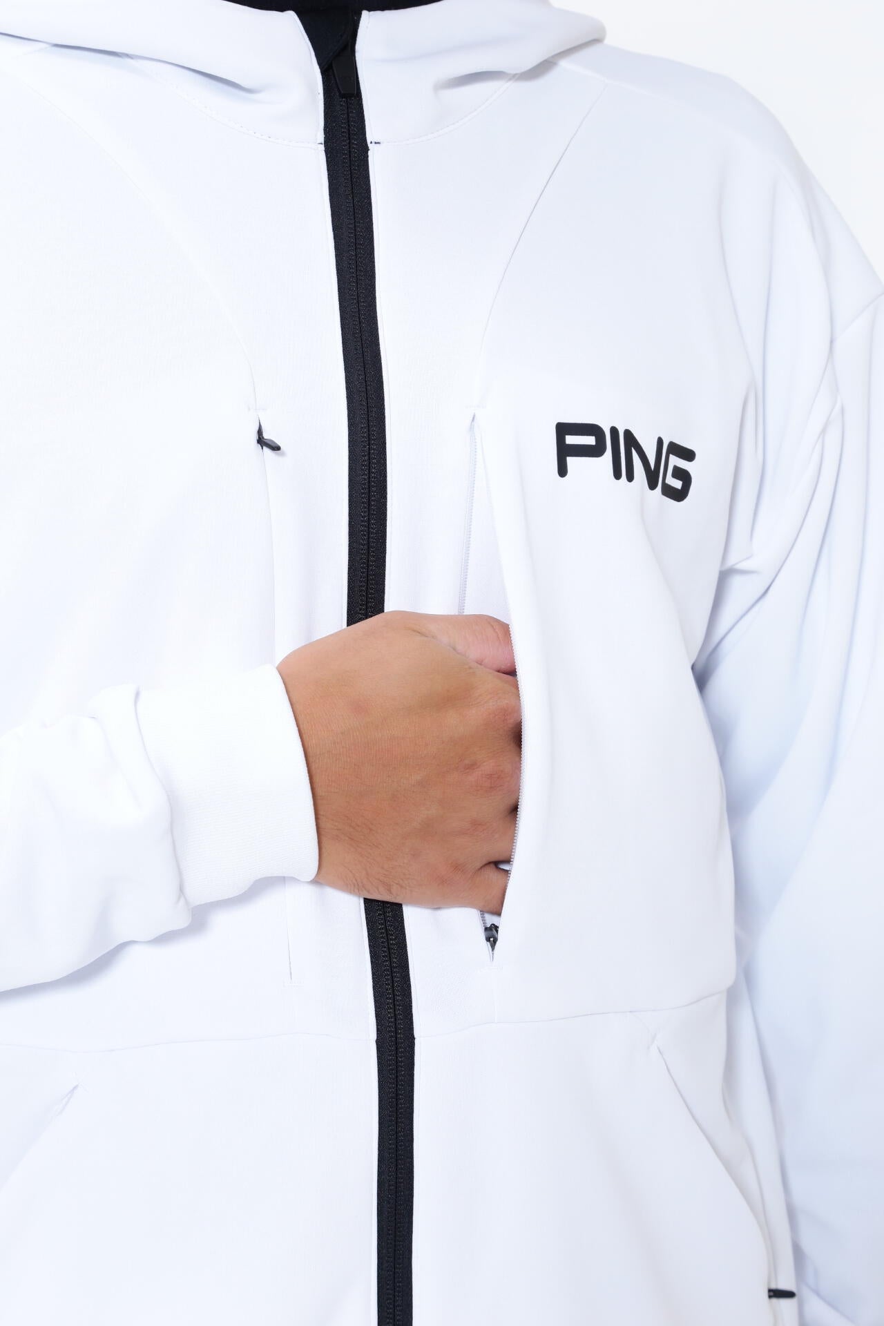 PING APPAREL】アドエルム コンパクトニット フルジップフーディー