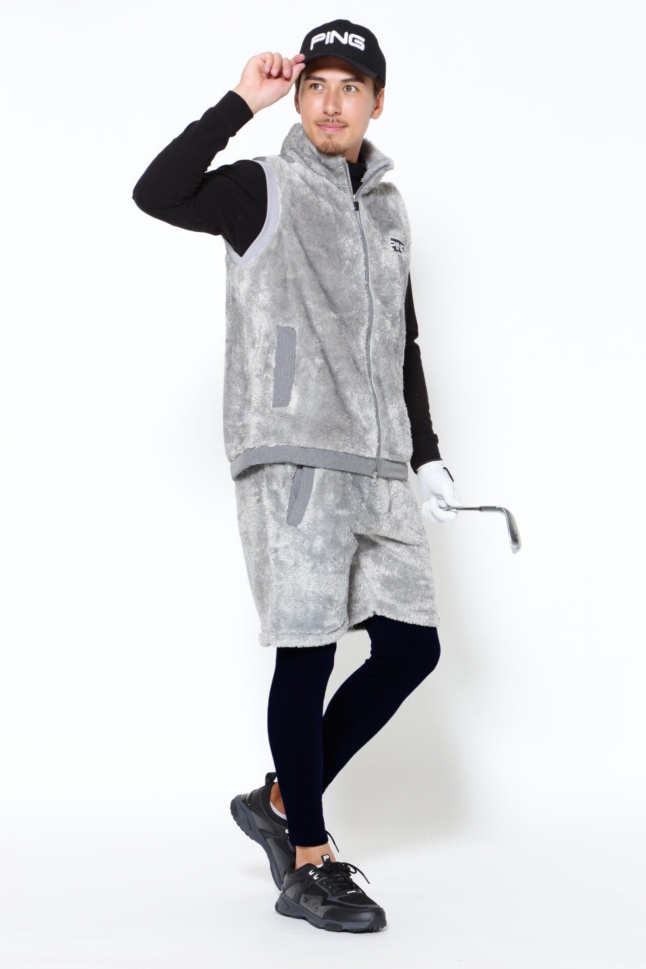PING APPAREL】ボアフリースフルジップベスト ＜PERFORMANCE＞ (MENS