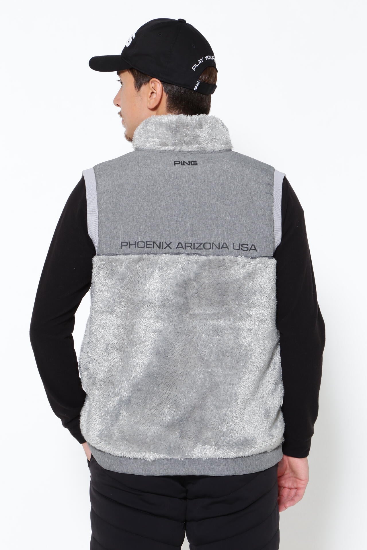 PING APPAREL】ボアフリースフルジップベスト ＜PERFORMANCE＞ (MENS