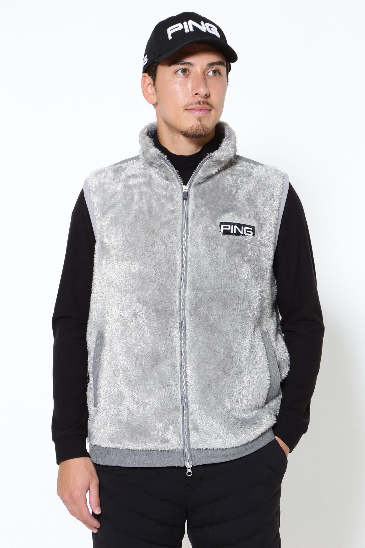 PING APPAREL】ボアフリースフルジップベスト ＜PERFORMANCE＞ (MENS