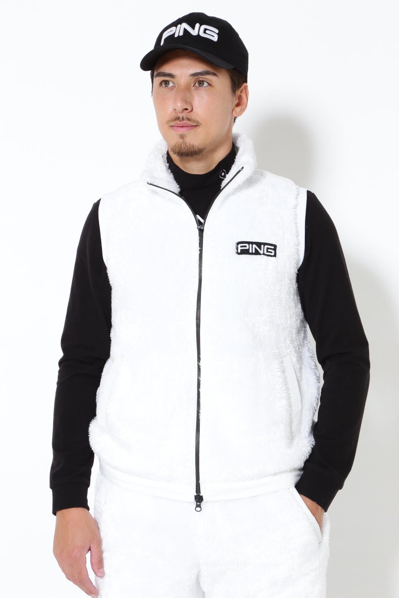 PING APPAREL】ボアフリースフルジップベスト ＜PERFORMANCE＞ (MENS