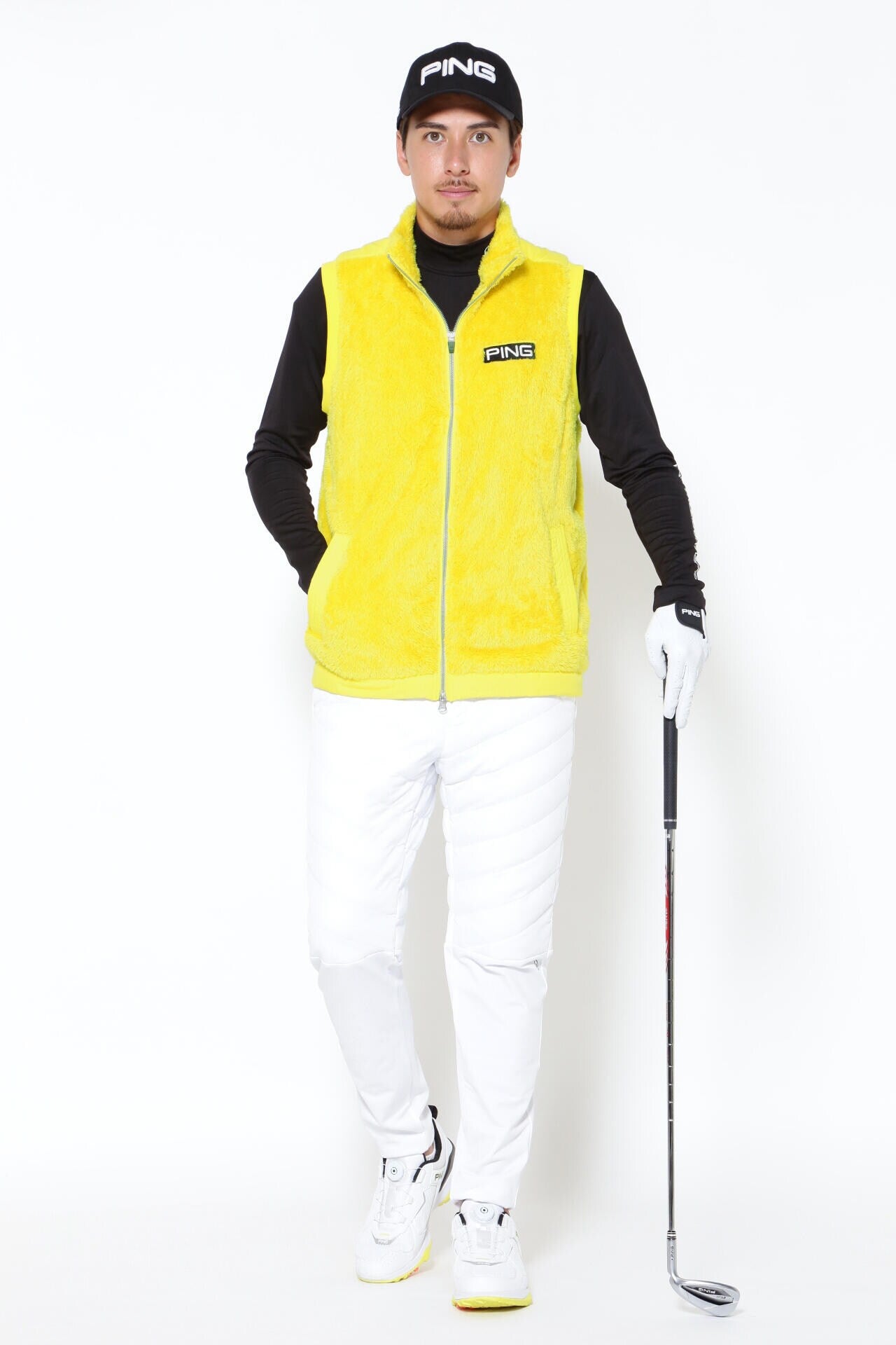 PING APPAREL】ボアフリースフルジップベスト ＜PERFORMANCE＞ (MENS