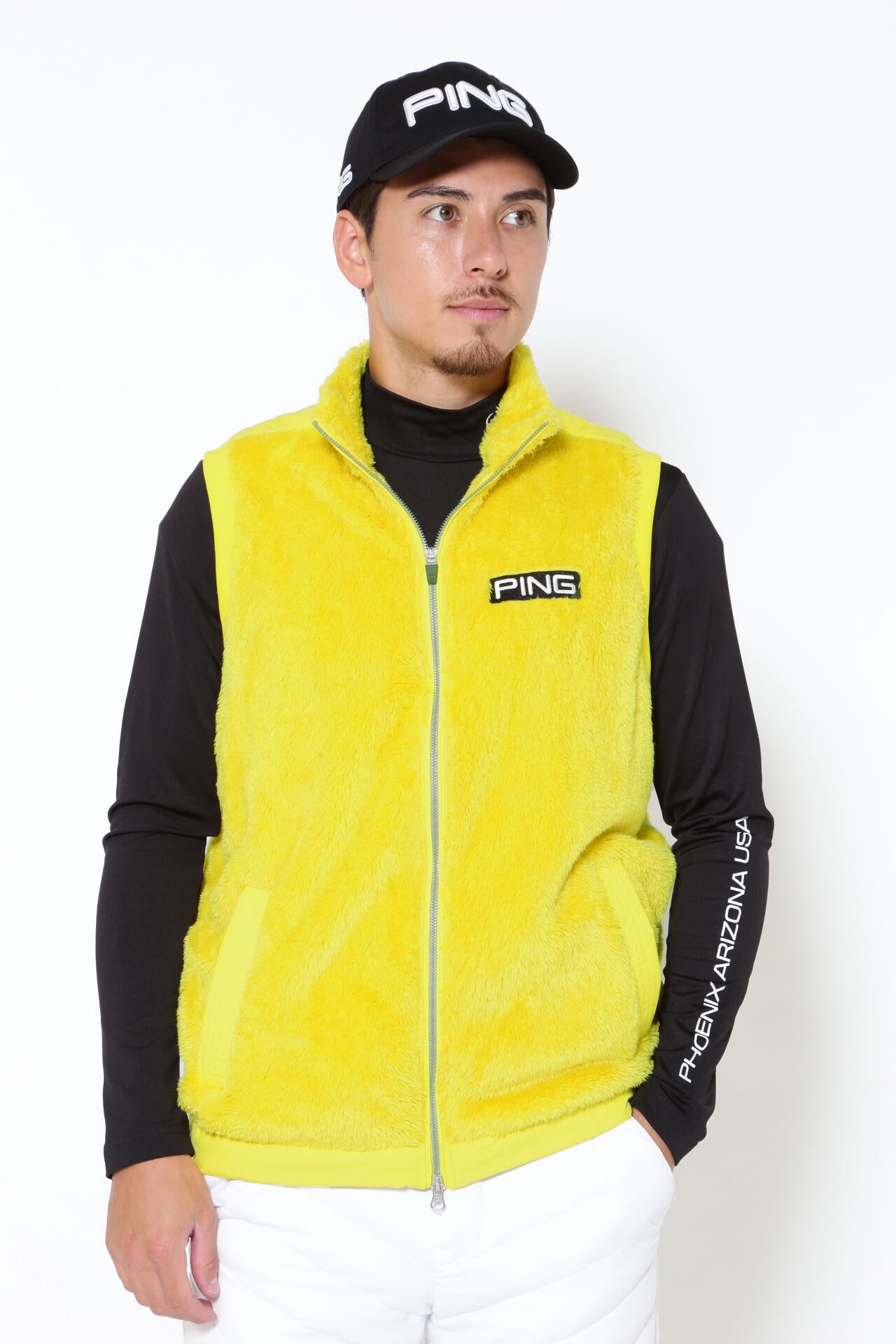 PING APPAREL】ボアフリースフルジップベスト ＜PERFORMANCE＞ (MENS