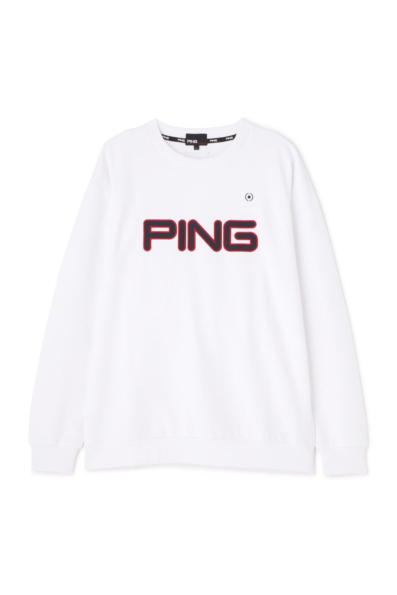 PING APPAREL】PINGロゴアップリケ クルーネックスウェットプル