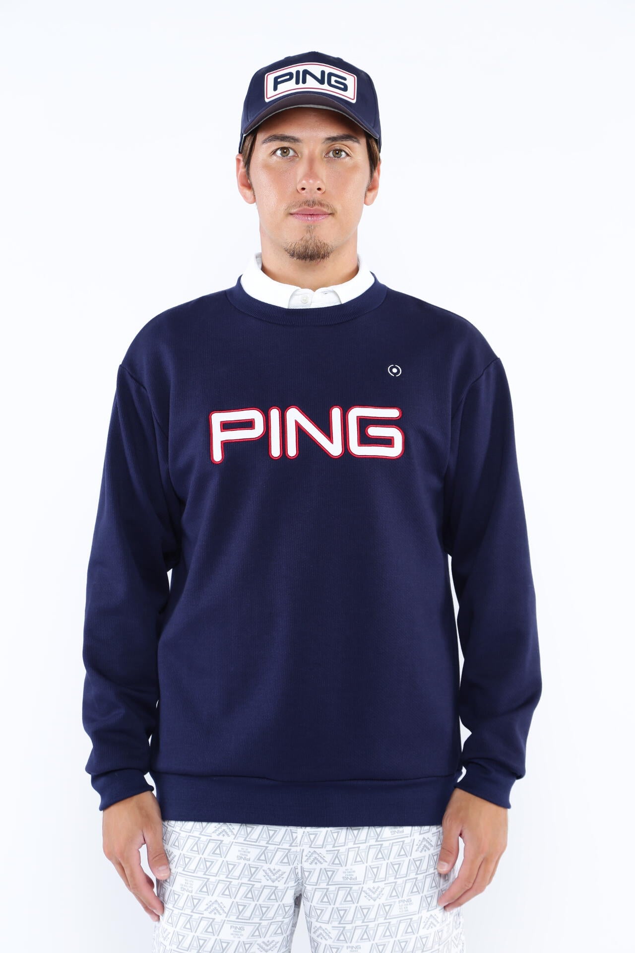 ポンパパ　新品　PING ピン　プルオーバー　スニード　ブラック　メッシュ 新品 PING ピン プルオーバー スニード ブラック メッシュ M