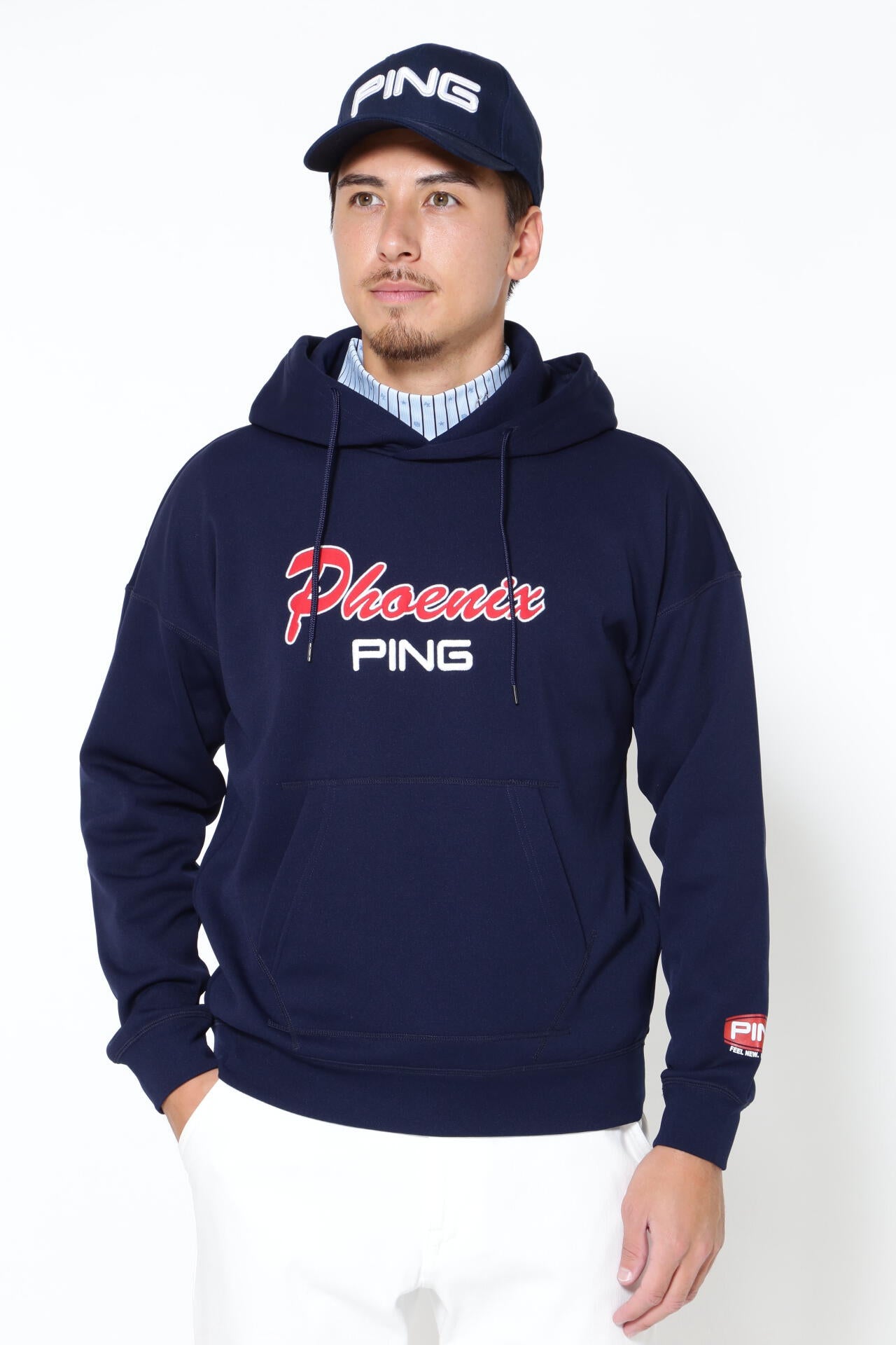 値下げ❕【新品未使用】PING ピン ２層ボンデイングブルゾン 赤 PING APPAREL】モックネックスウェットプルオーバー ＜NATIVE