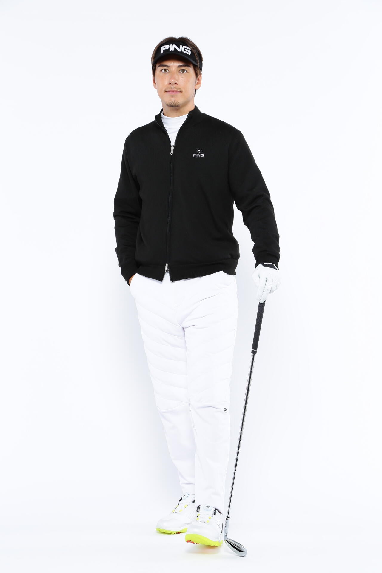 【PING APPAREL】エアーフレイク長袖ハイネックカットソー ＜PERFORMANCE＞ (MENS)