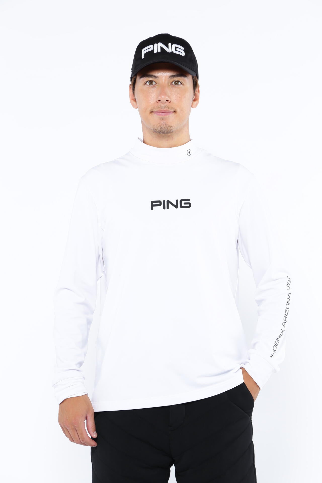 PING APPAREL】エアーフレイク長袖ハイネックカットソー ＜PERFORMANCE