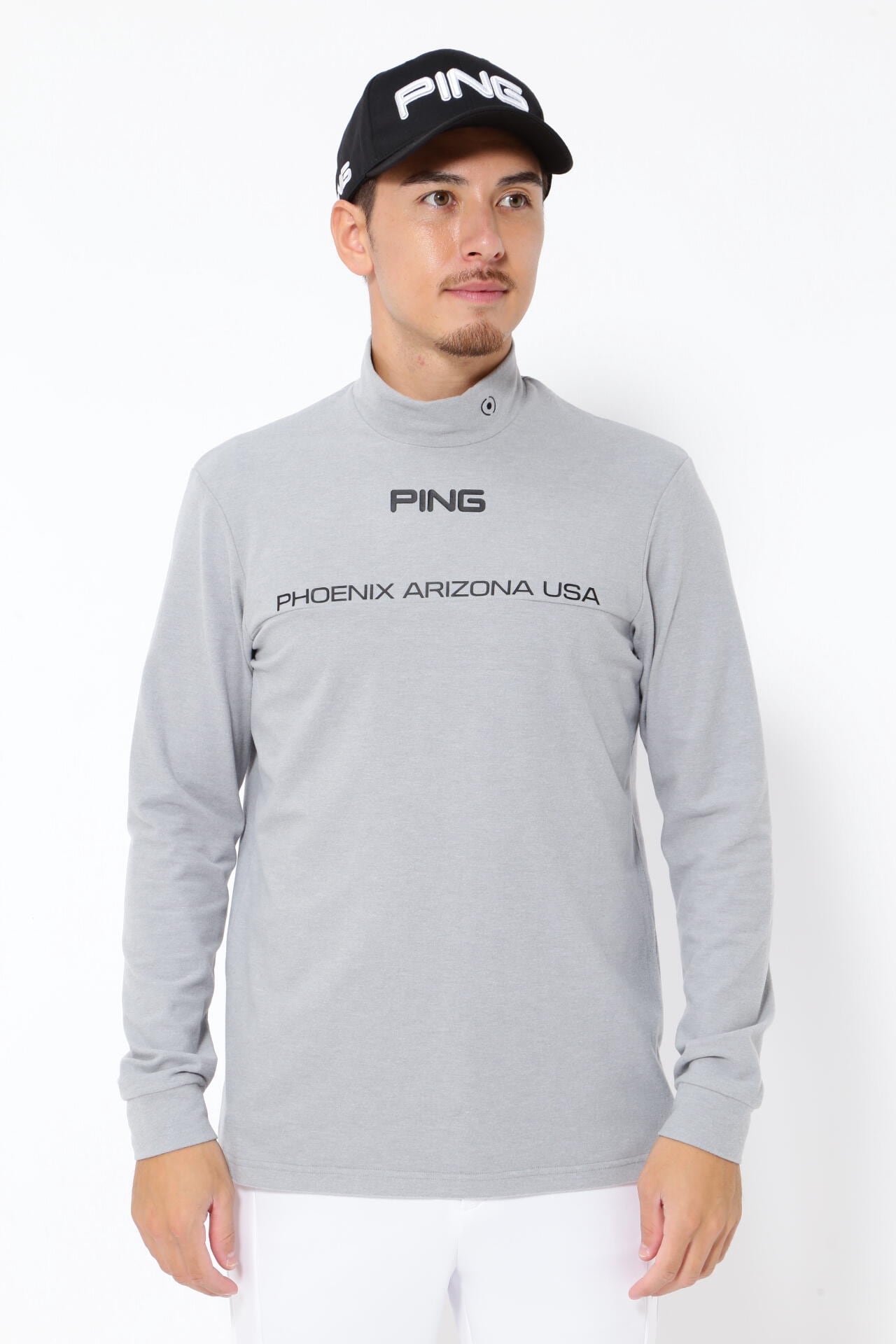 PING APPAREL】起毛ストレッチ長袖ハイネックカットソー ＜PERFORMANCE