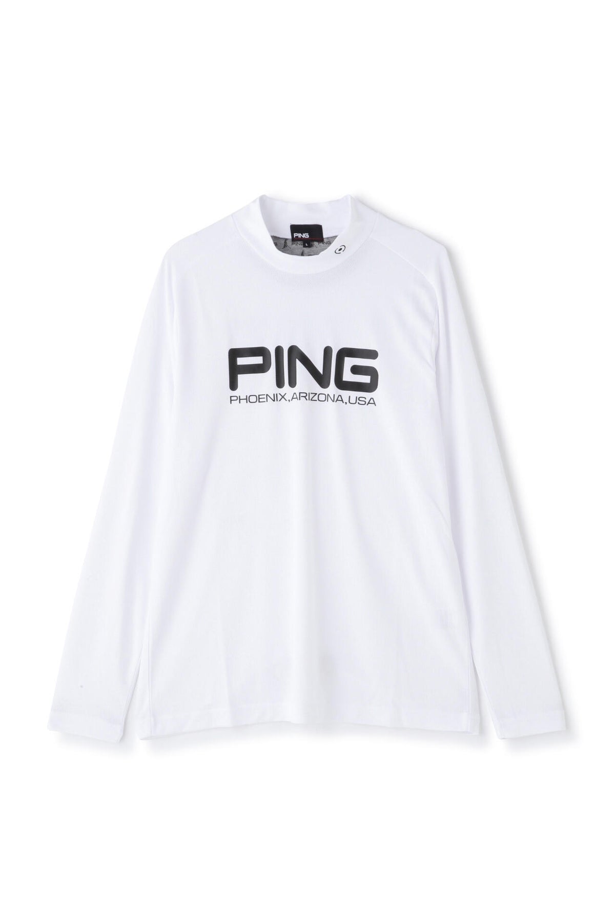 【PING APPAREL】クールコア ストレッチ起毛 長袖ハイネックカットソー  ＜PERFORMANCE＞ (MENS)