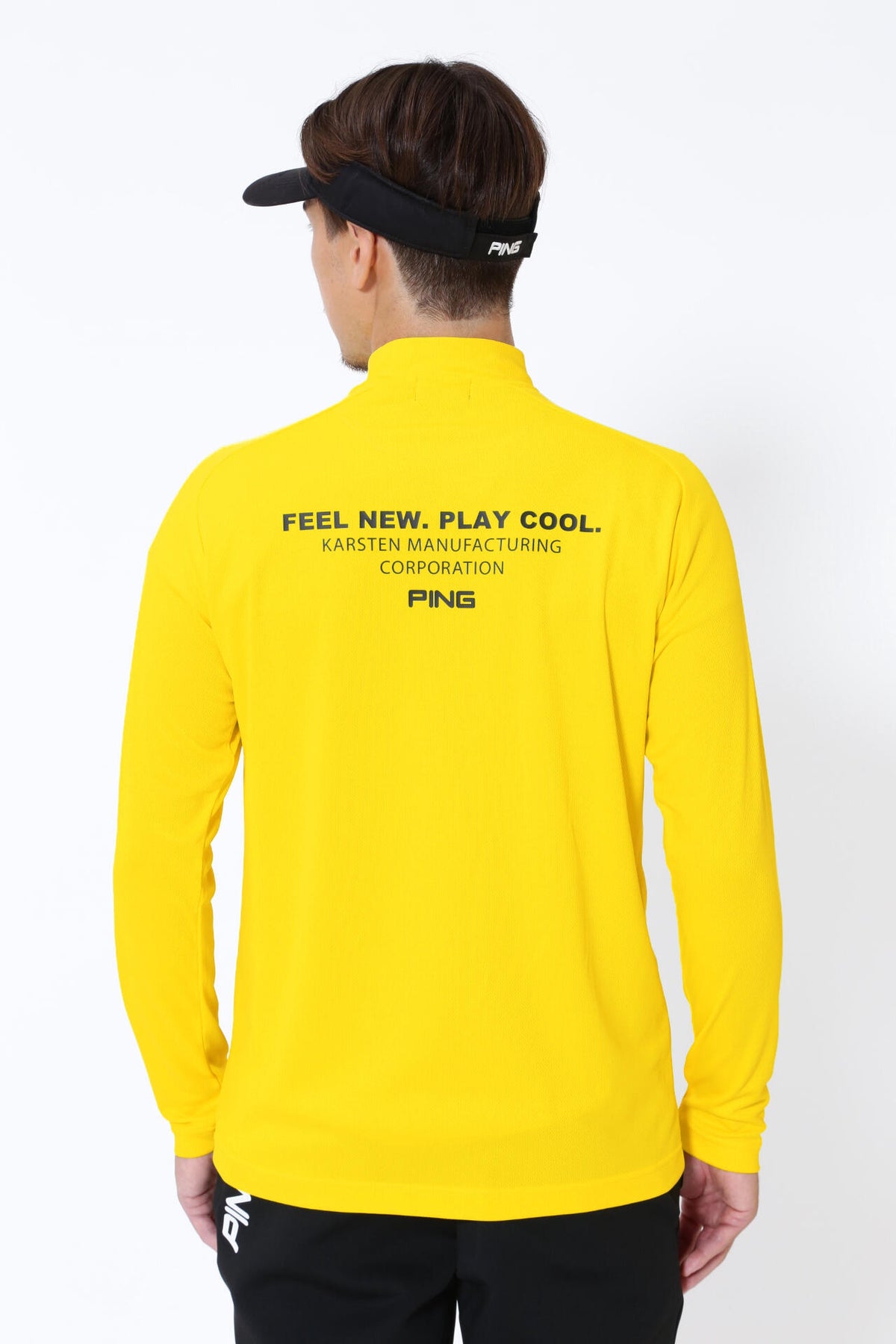 【PING APPAREL】クールコア ストレッチ起毛 長袖ハイネックカットソー  ＜PERFORMANCE＞ (MENS)