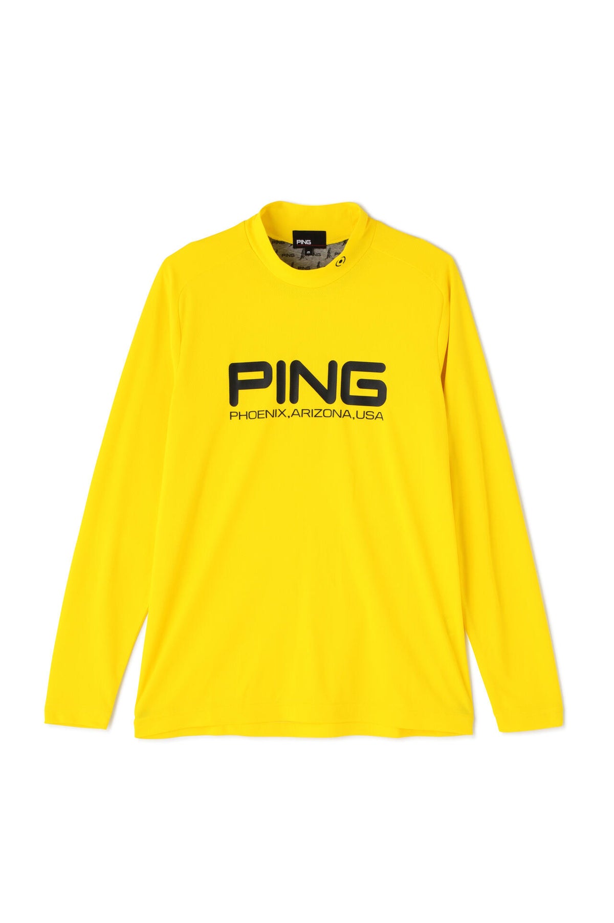 【PING APPAREL】クールコア ストレッチ起毛 長袖ハイネックカットソー  ＜PERFORMANCE＞ (MENS)