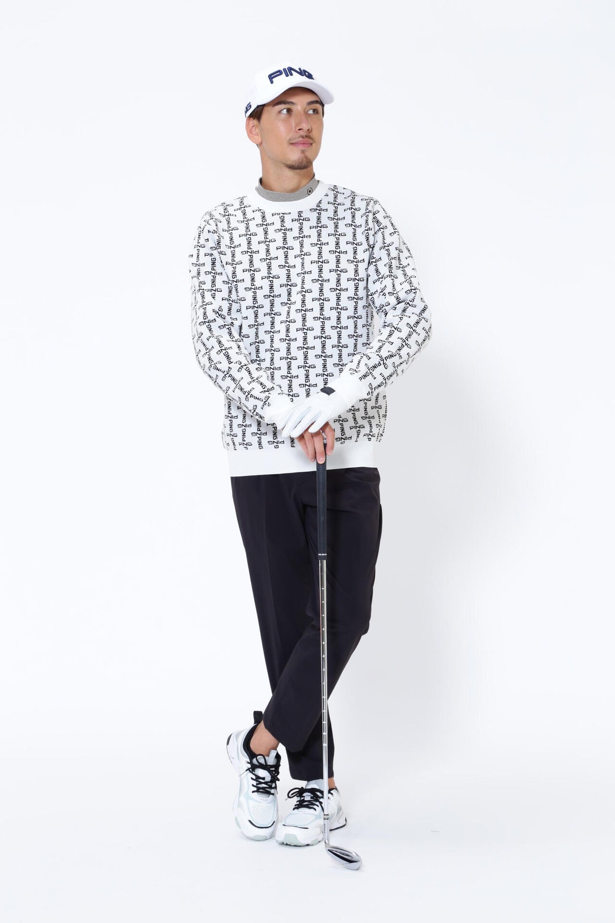 【PING APPAREL】ベアスムース長袖ハイネックカットソー ＜GOLD＞ (MENS)