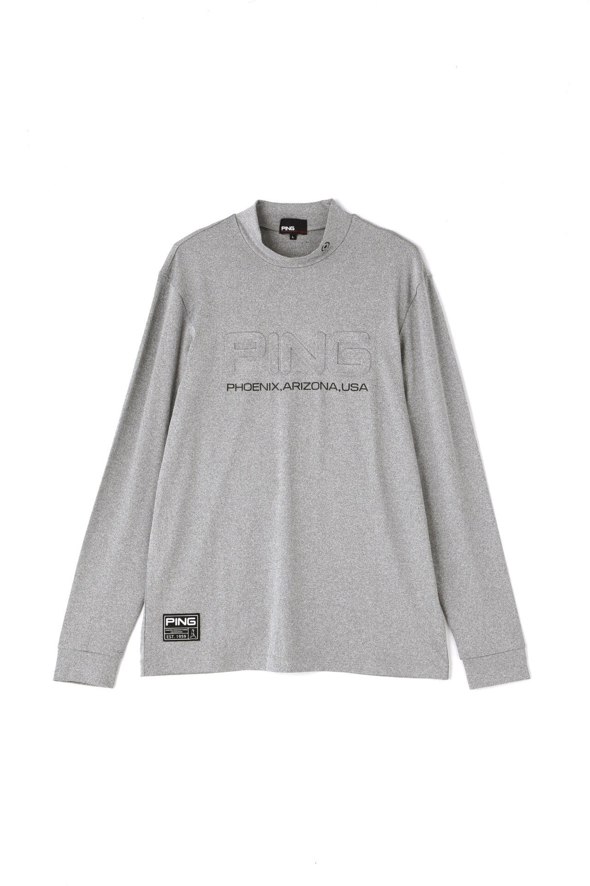 【PING APPAREL】ベアスムース長袖ハイネックカットソー ＜GOLD＞ (MENS)