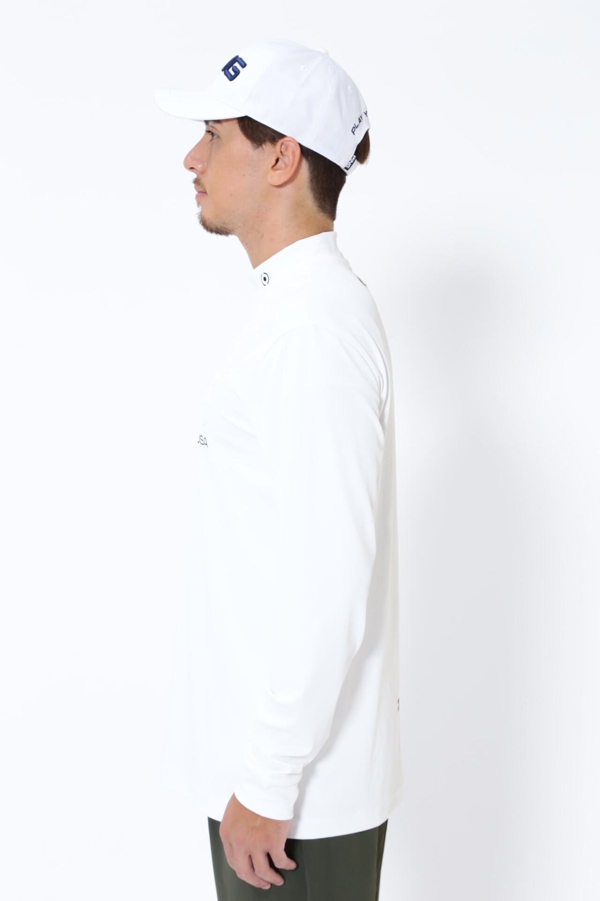 【PING APPAREL】ベアスムース長袖ハイネックカットソー ＜GOLD＞ (MENS)
