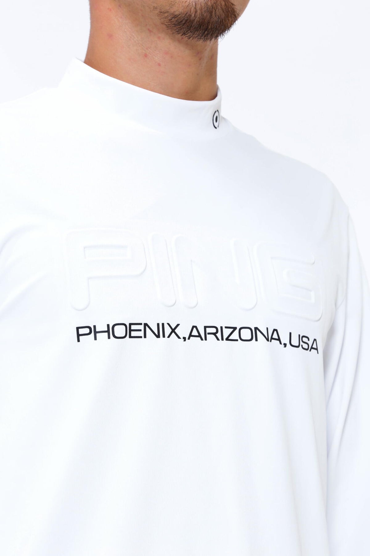 【PING APPAREL】ベアスムース長袖ハイネックカットソー ＜GOLD＞ (MENS)