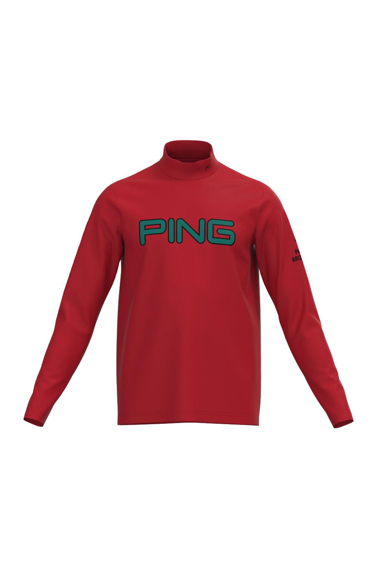再再再値下げ新品　PINGピン　モックネック&スカートL　セット 楽天市場】PING APPAREL Mr.PING柄ジャカード 半袖モックネック