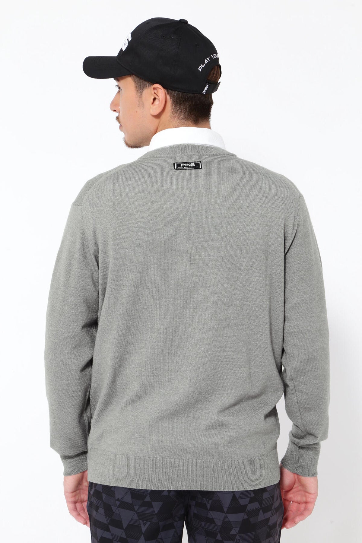 【PING APPAREL】10色展開 プレーンニッティング クルーネックニット ＜NATIVE＞ (MENS)