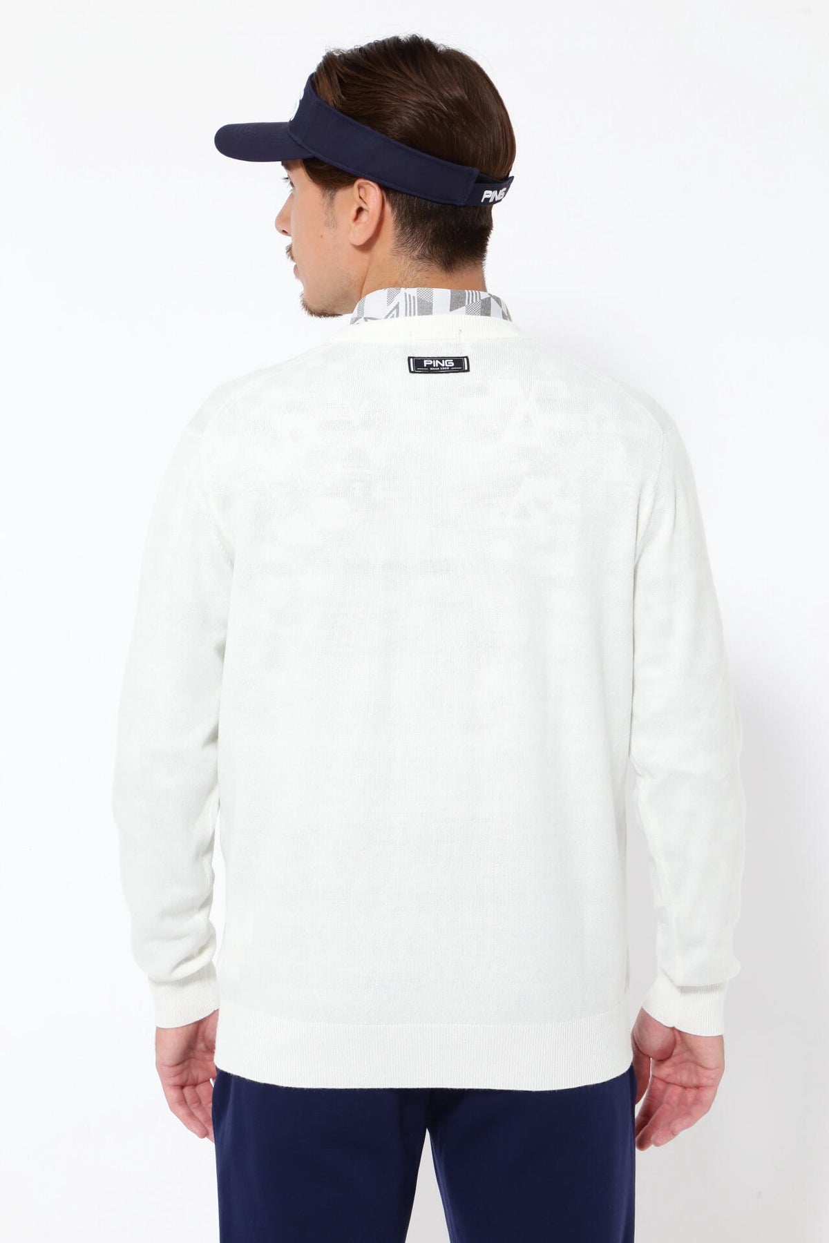【PING APPAREL】10色展開 プレーンニッティング クルーネックニット ＜NATIVE＞ (MENS)