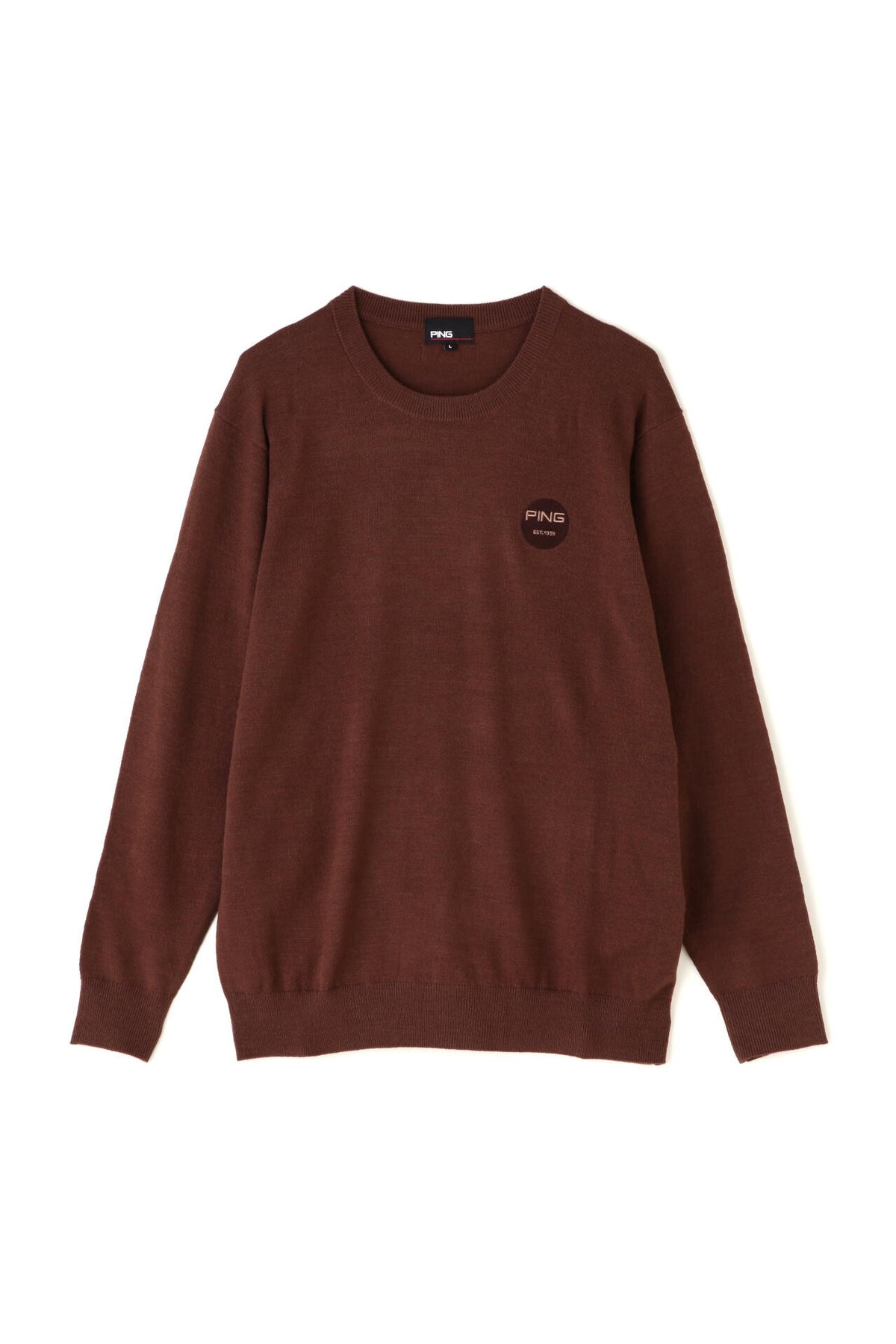 【PING APPAREL】10色展開 プレーンニッティング クルーネックニット ＜NATIVE＞ (MENS)