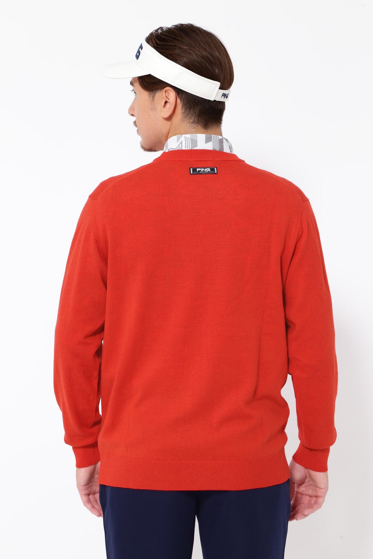 【PING APPAREL】10色展開 プレーンニッティング クルーネックニット ＜NATIVE＞ (MENS)
