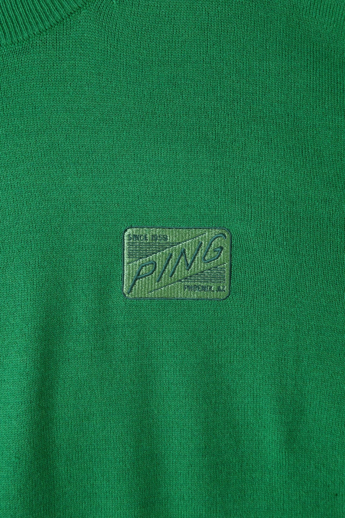 【PING APPAREL】10色展開 プレーンニッティング クルーネックニット ＜NATIVE＞ (MENS)