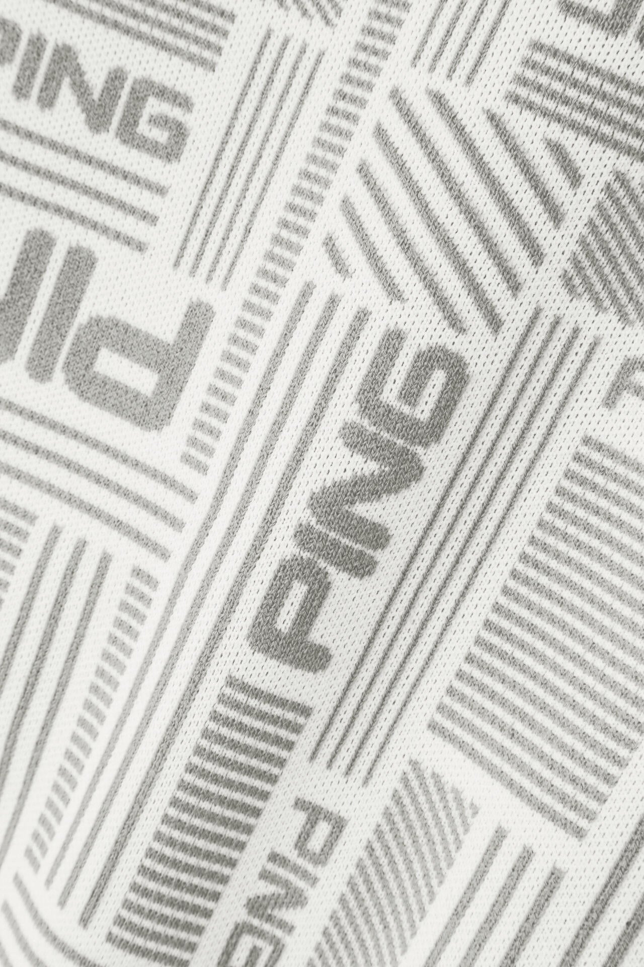 PING APPAREL】Arizona maze柄防風裏付き クルーネックニットプル