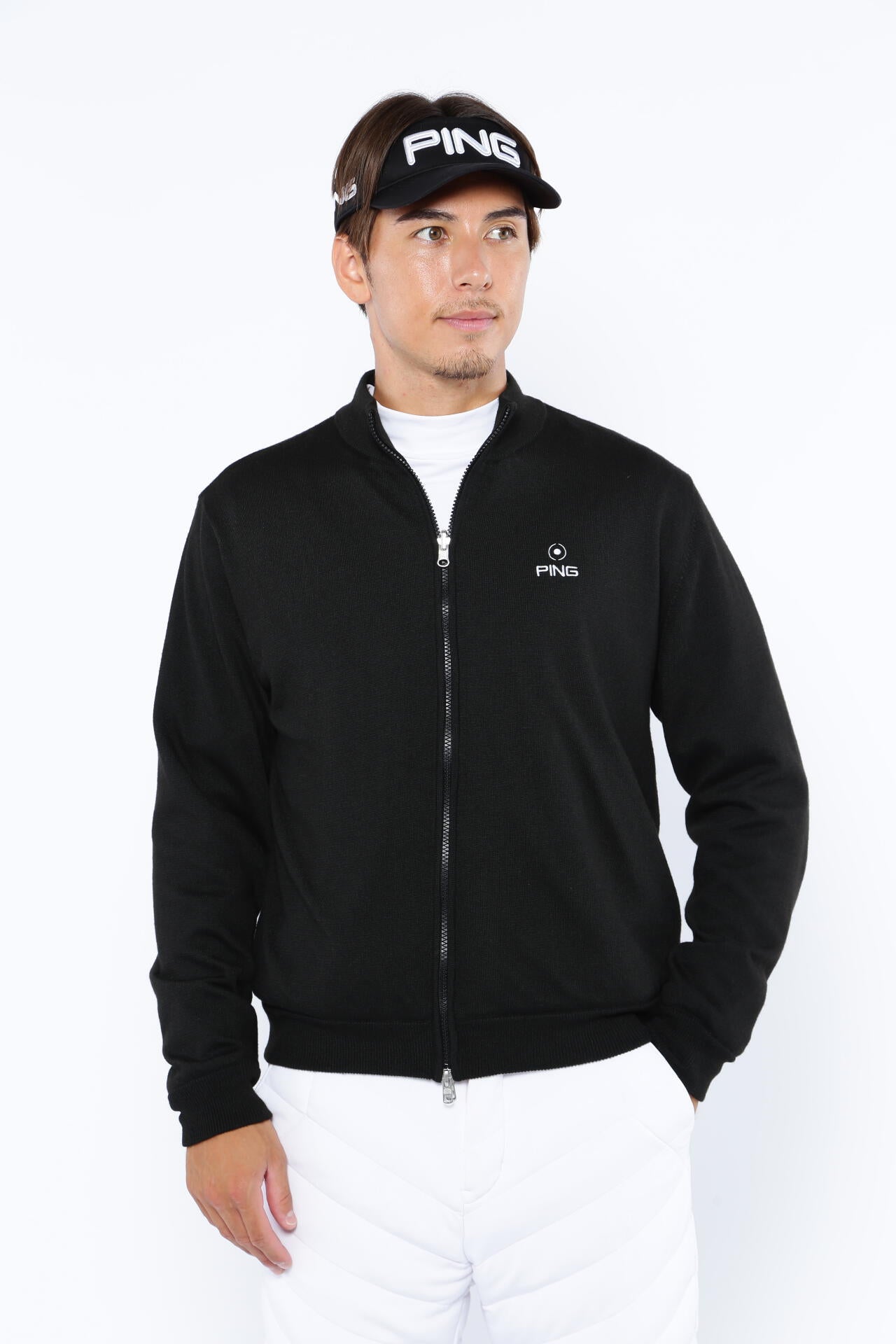 20900円★ピン PING リバーシブル フルジップ ニット★LL PING APPAREL】フルジップニット リバーシブルブルゾン