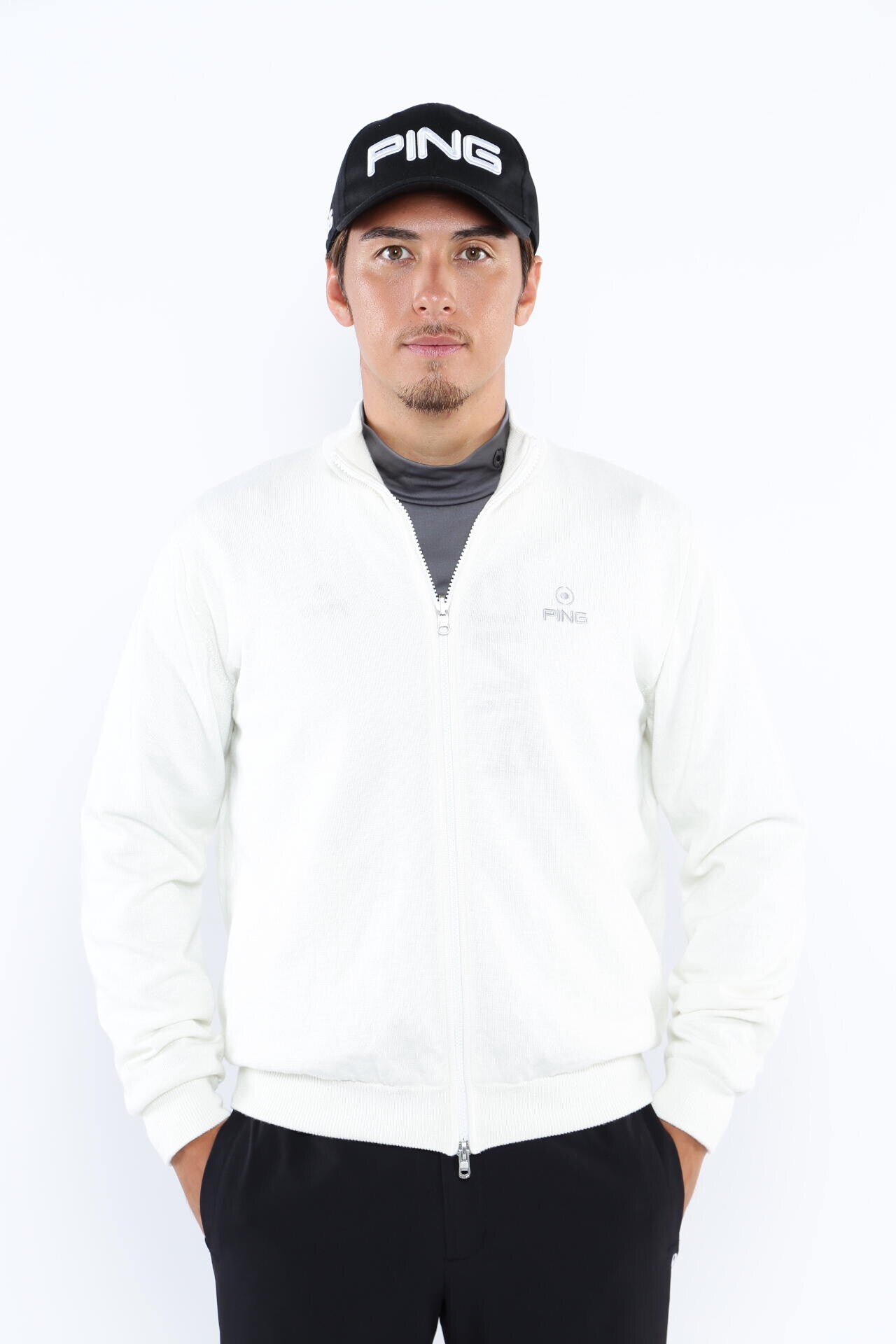 PING APPAREL】フルジップニット リバーシブルブルゾン