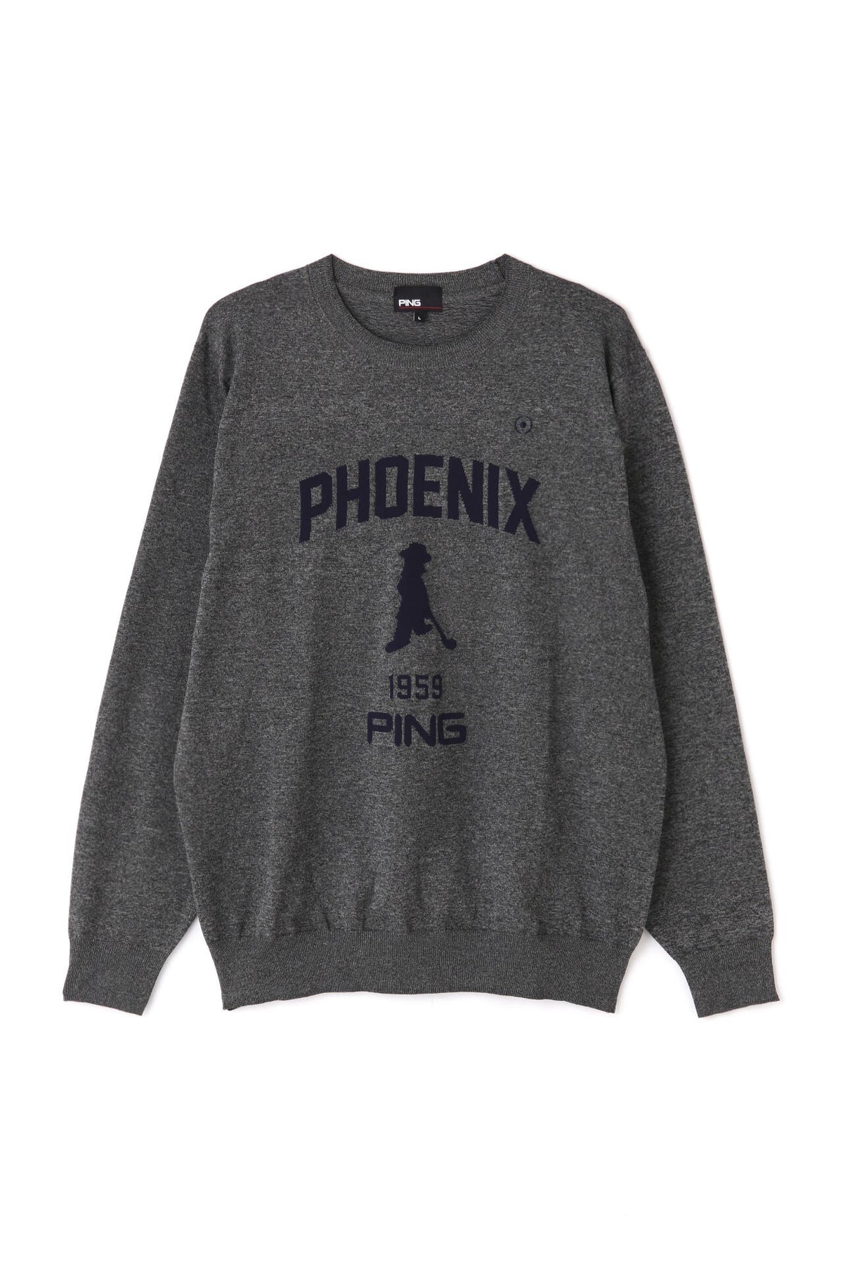 【PING APPAEREL】PHOENIX Mr.PINGジャガード軽量クルーネックニットプルオーバー ＜NATIVE＞ (MENS)