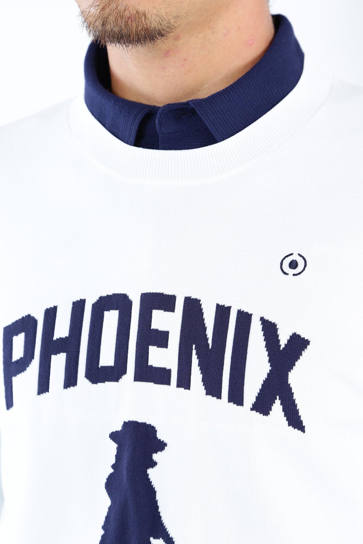 【PING APPAEREL】PHOENIX Mr.PINGジャガード軽量クルーネックニットプルオーバー ＜NATIVE＞ (MENS)