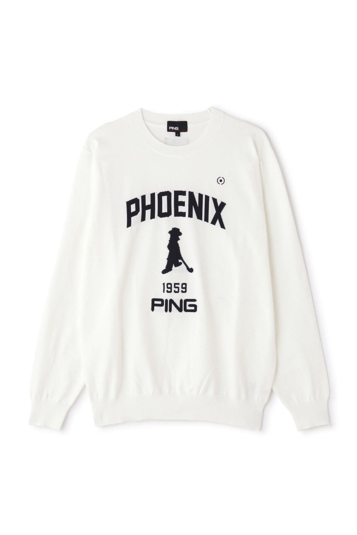 【PING APPAEREL】PHOENIX Mr.PINGジャガード軽量クルーネックニットプルオーバー ＜NATIVE＞ (MENS)