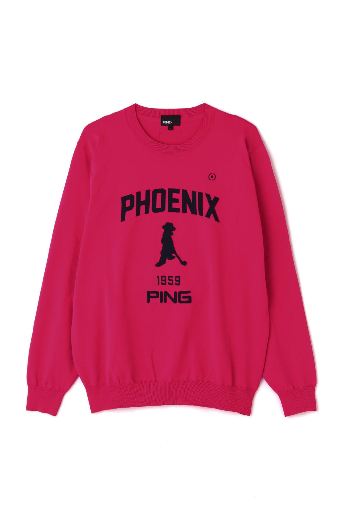 【PING APPAEREL】PHOENIX Mr.PINGジャガード軽量クルーネックニットプルオーバー ＜NATIVE＞ (MENS)