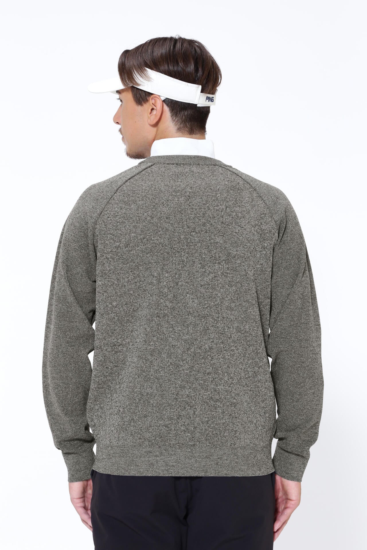 【PING APPAREL】PINGロゴパイルジャガード クルーネックニットプルオーバー ＜PERFORMANCE＞ (MENS)