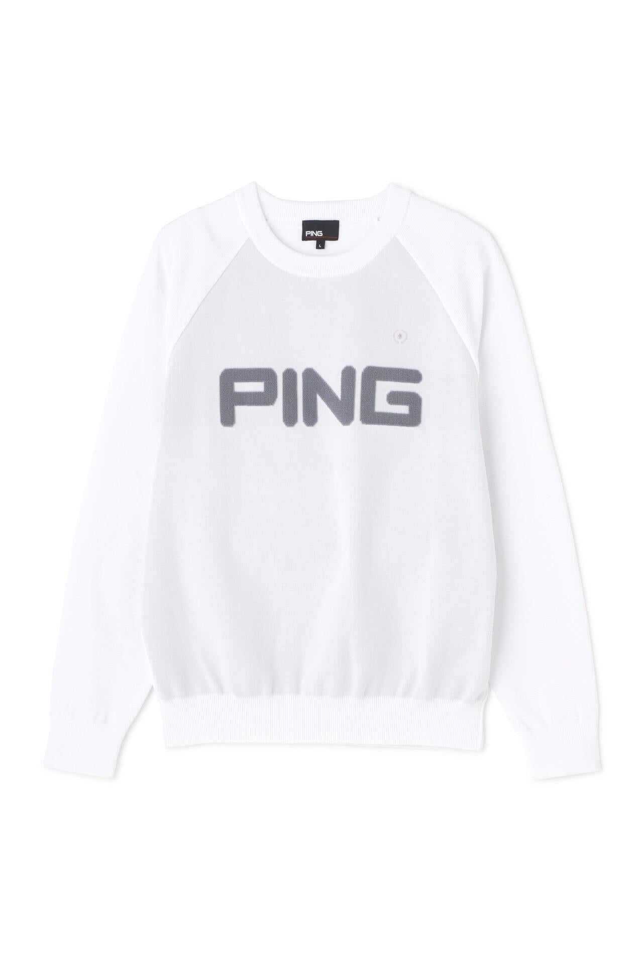 PING APPAREL】PINGロゴパイルジャガード クルーネックニットプル