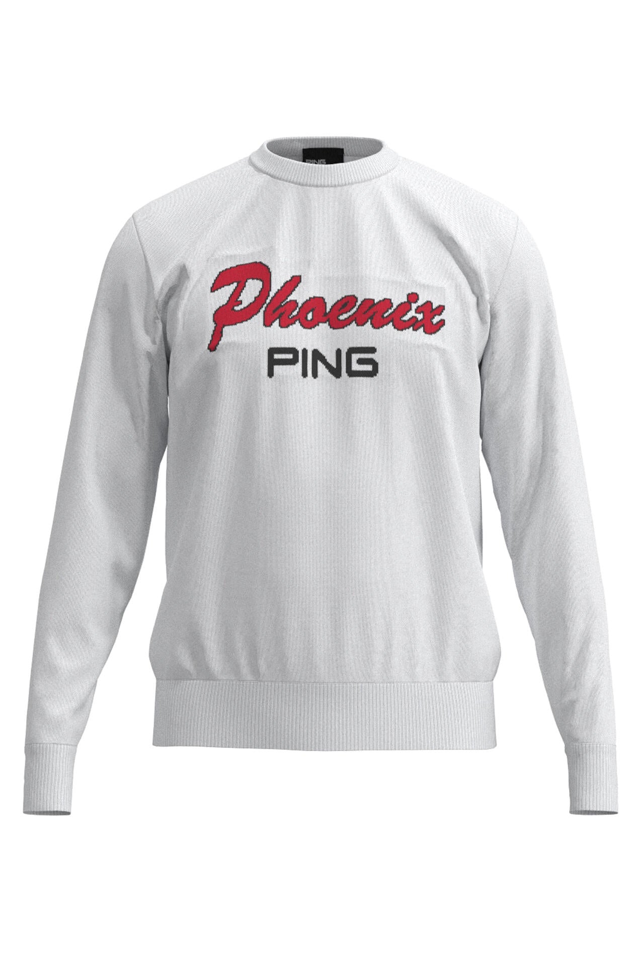 PING APPAREL】PHOENIXジャガードクルーネックニットプルオーバー