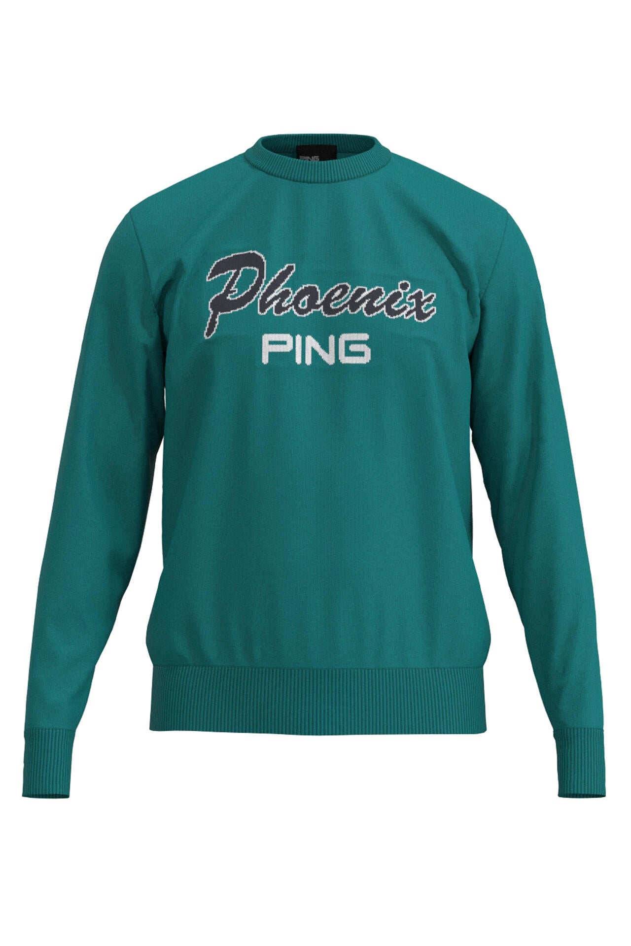 【PING APPAREL】PHOENIXジャガードクルーネックニットプルオーバー ＜NATIVE＞ (MENS)