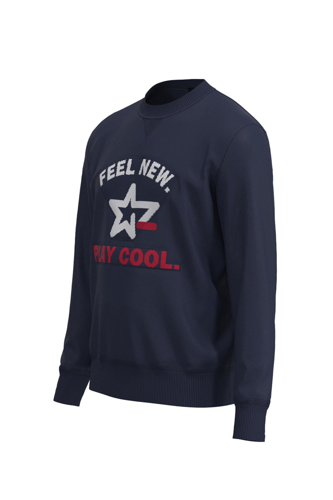 【PING APPAREL】カレッジロゴジャガード クルーネックニットプルオーバー ＜NATIVE＞ (MENS)