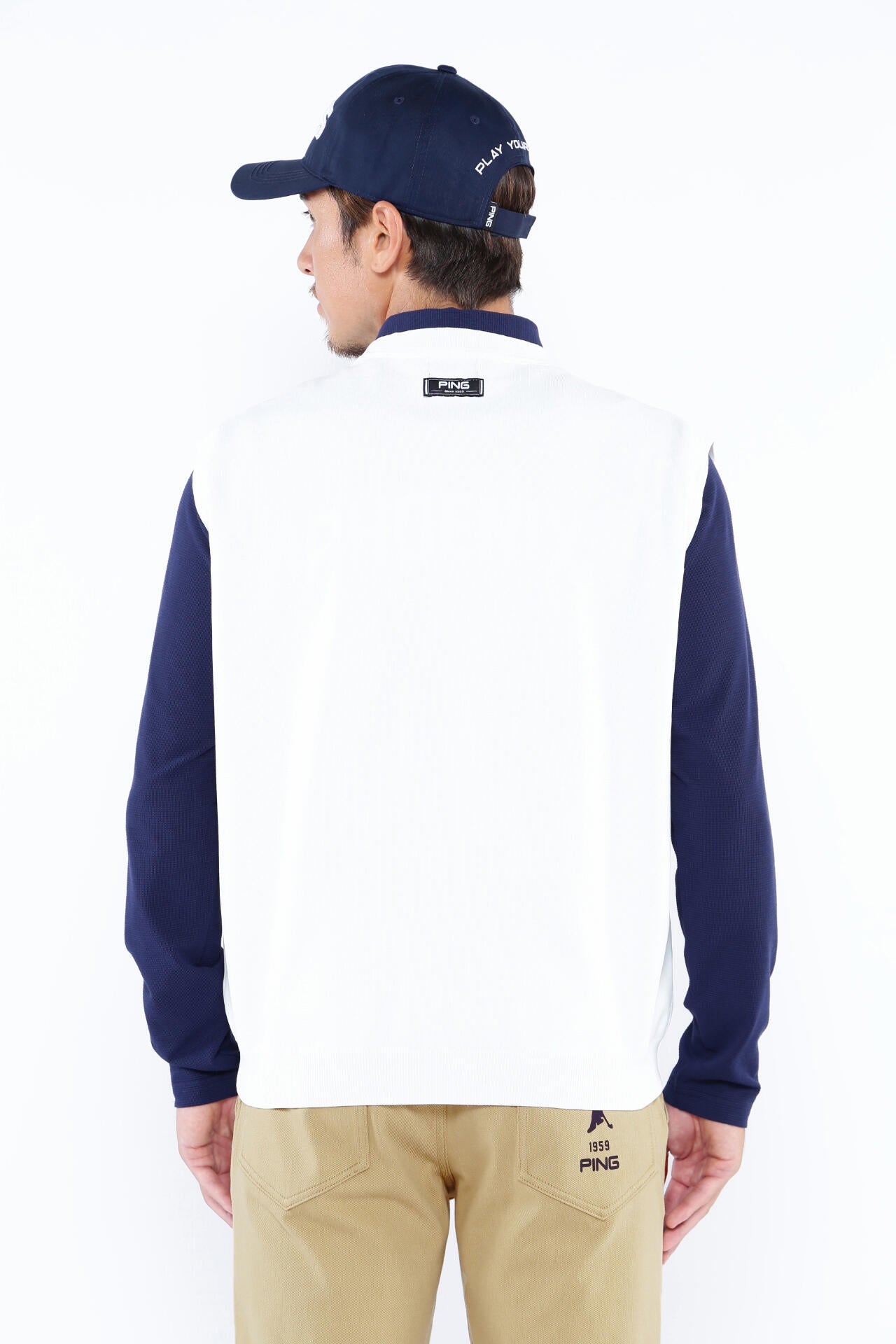 PING APPAREL】PHOENIX Mr.PINGジャガード軽量クルーネックニット