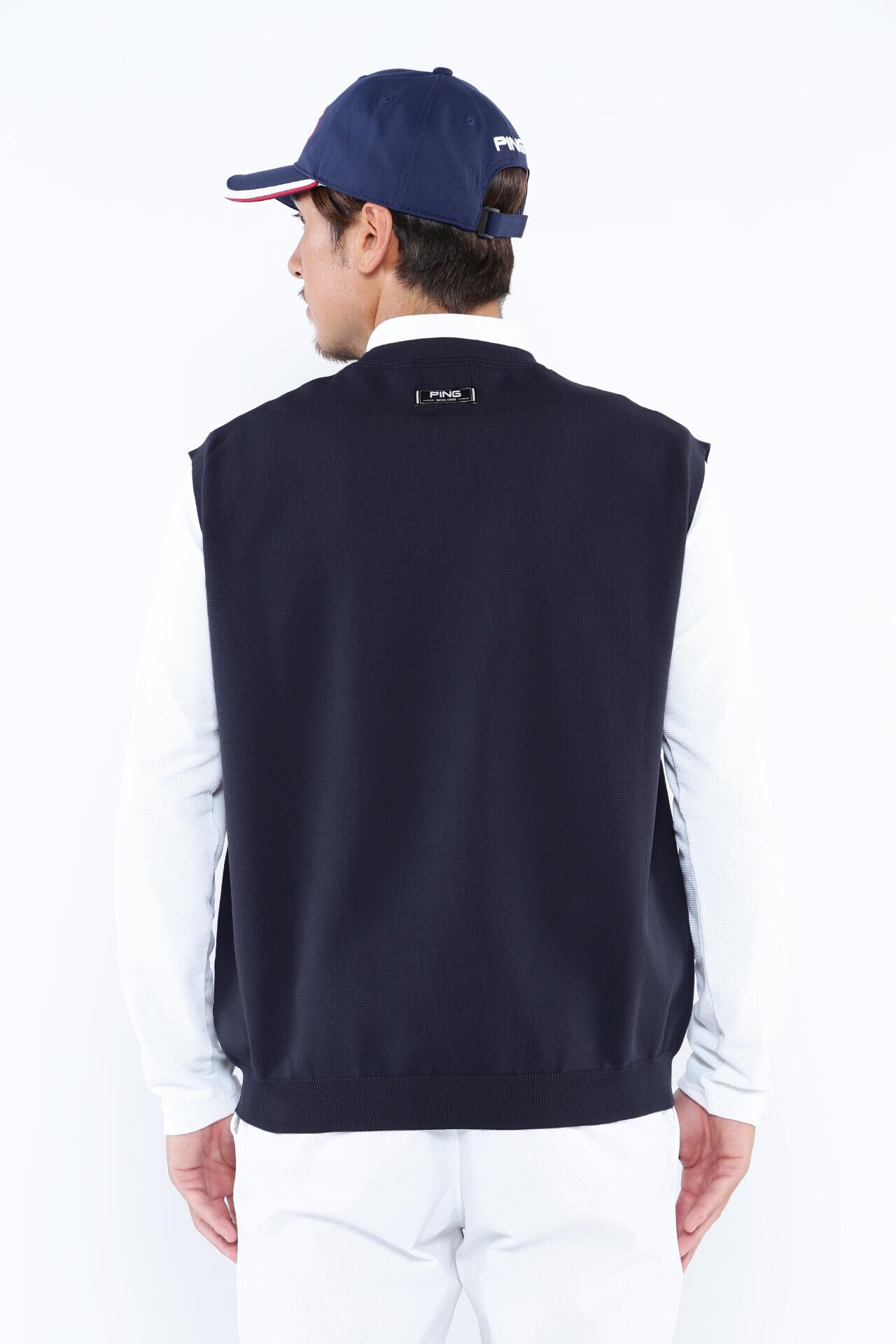 PING APPAREL】PHOENIX Mr.PINGジャガード軽量クルーネックニット