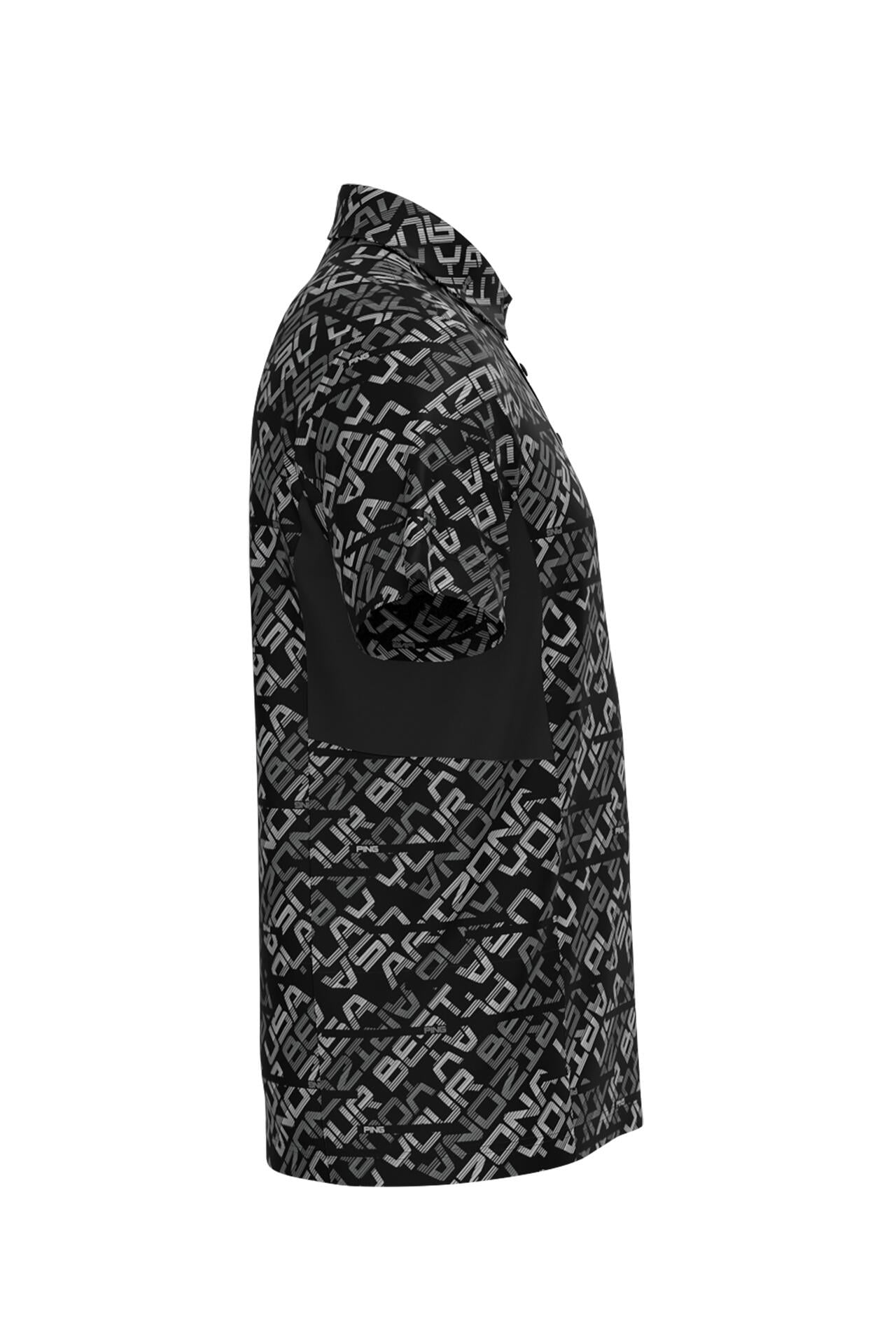 【PING APPAREL】バイアスデジタルロゴジャカードポロシャツ ＜PERFORMANCE＞ (MENS)