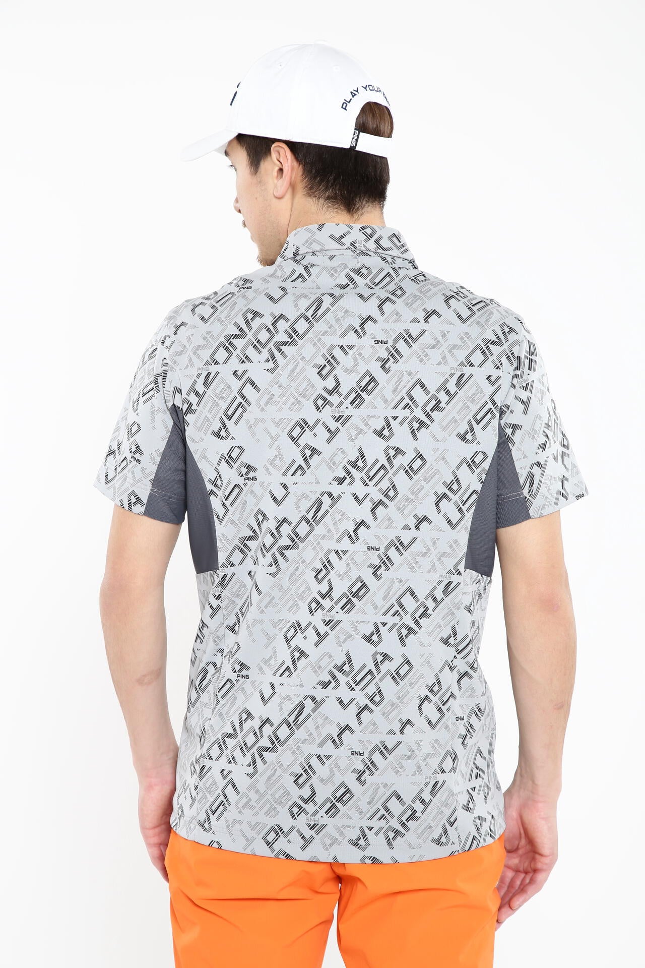 【PING APPAREL】バイアスデジタルロゴジャカードポロシャツ ＜PERFORMANCE＞ (MENS)
