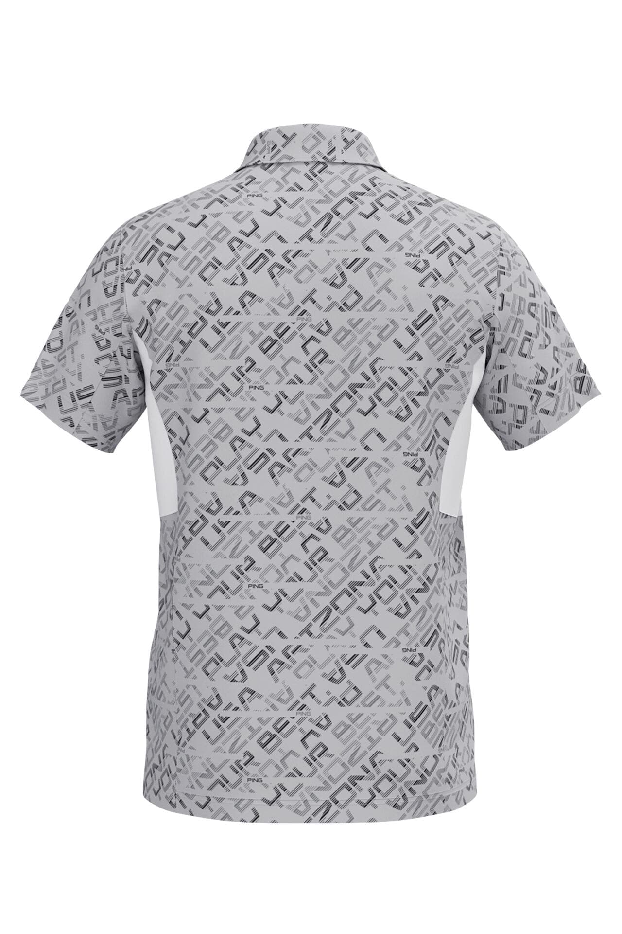 【PING APPAREL】バイアスデジタルロゴジャカードポロシャツ ＜PERFORMANCE＞ (MENS)