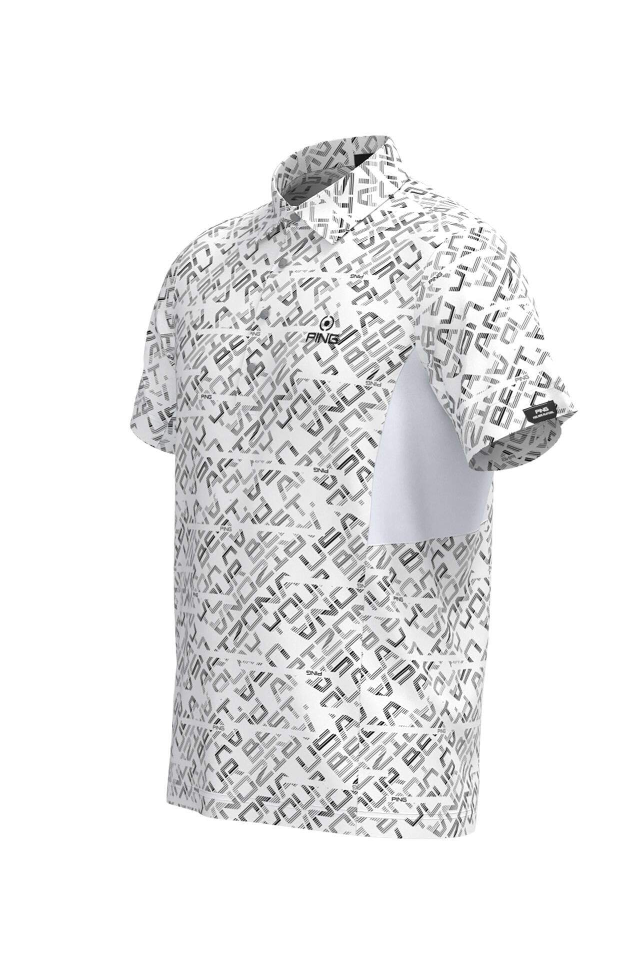 【PING APPAREL】バイアスデジタルロゴジャカードポロシャツ ＜PERFORMANCE＞ (MENS)