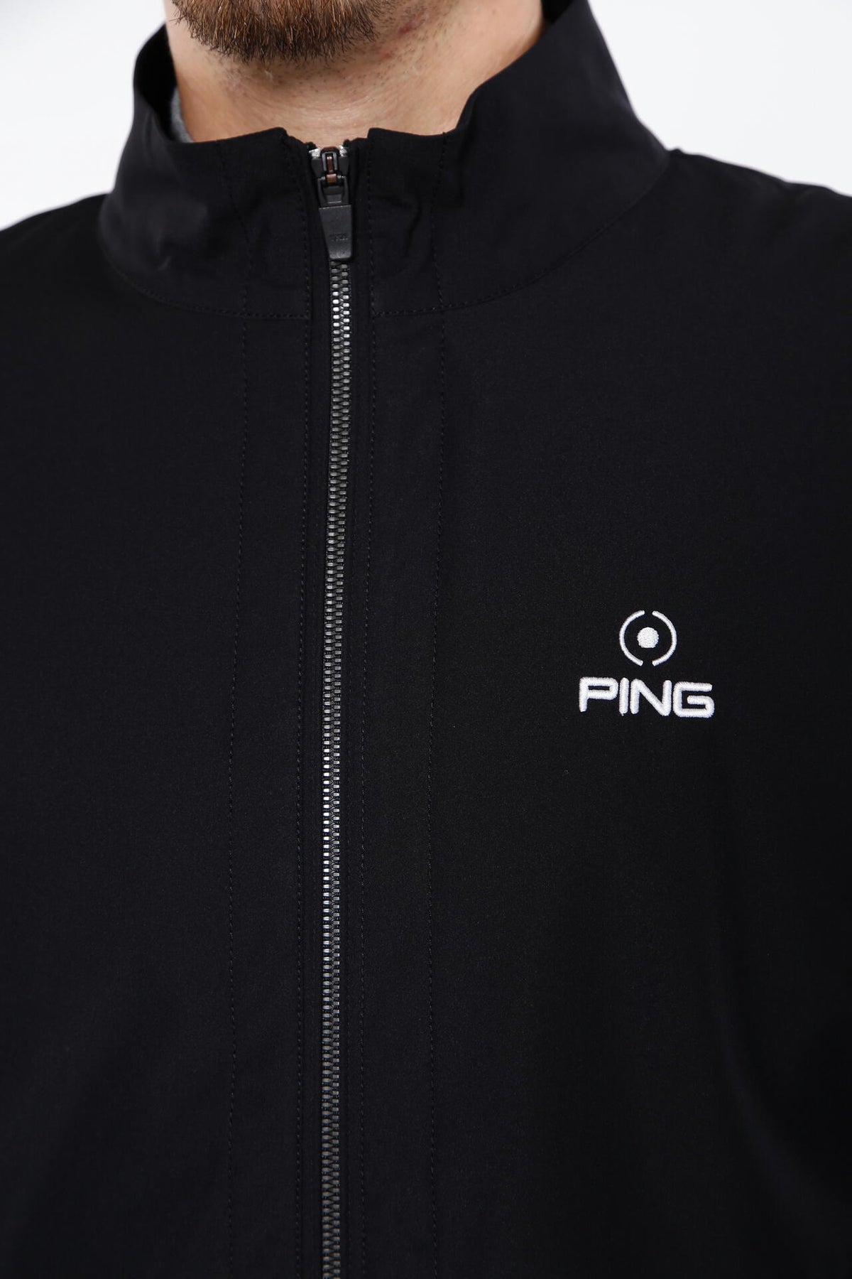 ［PING APPAREL］ストレッチ布帛/トリコット フルジップブルゾン ＜PERFORMANCE＞ (MENS)